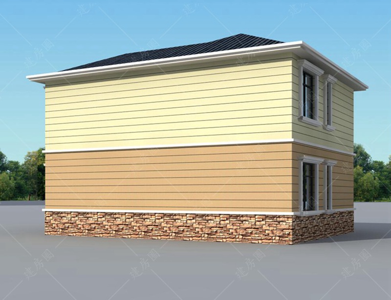 二层自建房效果图