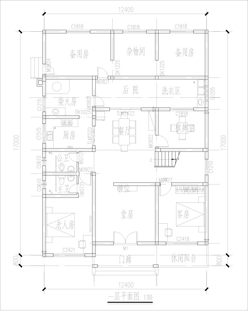 现代简约风格别墅设计户型图