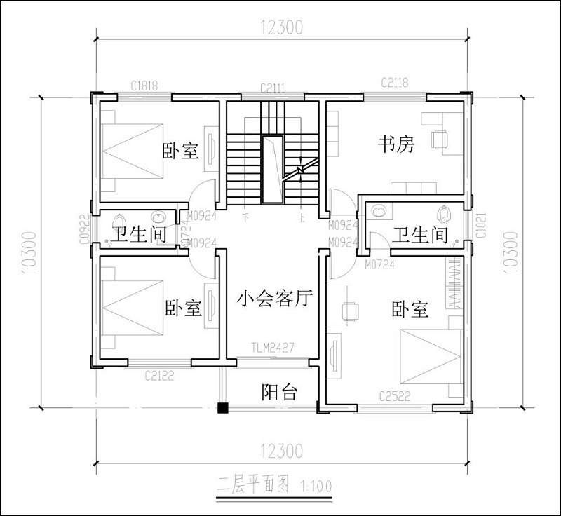 农村三层房子平面图