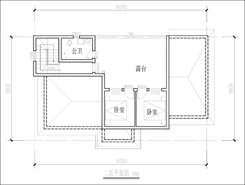 农村自建房设计图一层半简单平面图