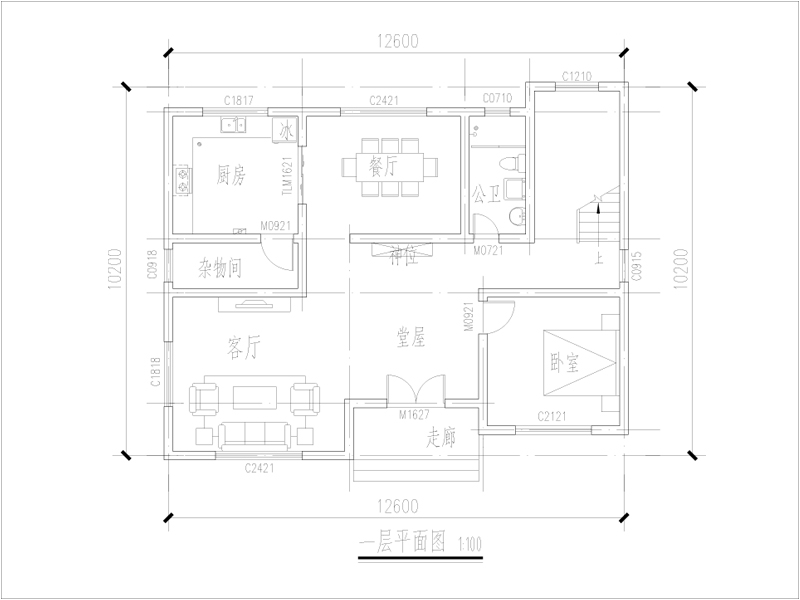 农村120平自建房设计图纸