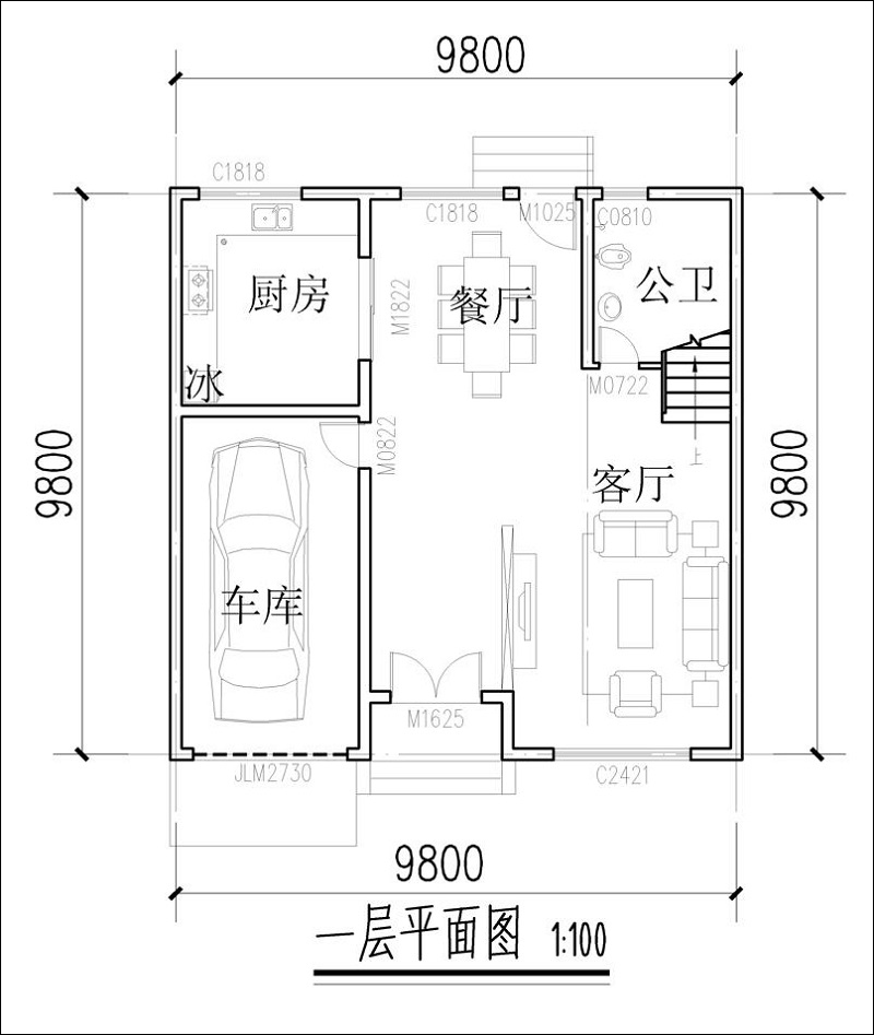 农村四层房屋布局图