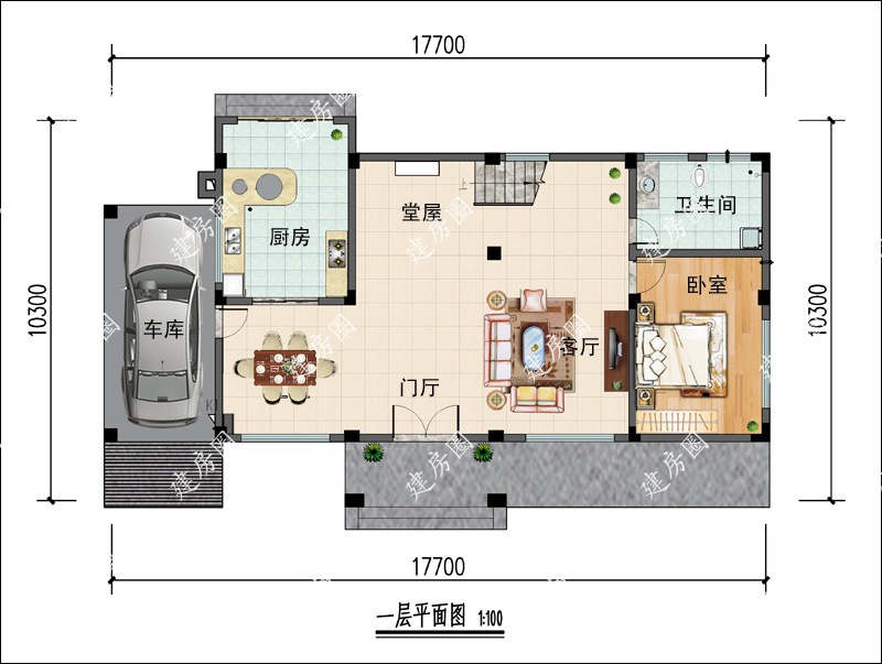 农村自建二层楼房平面图