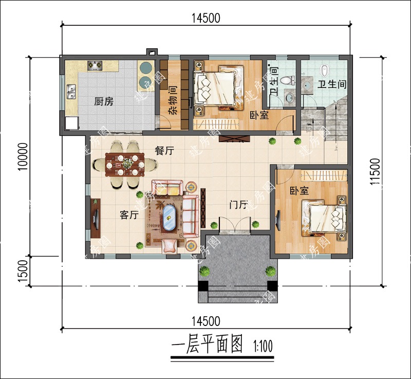 新中式别墅平面图