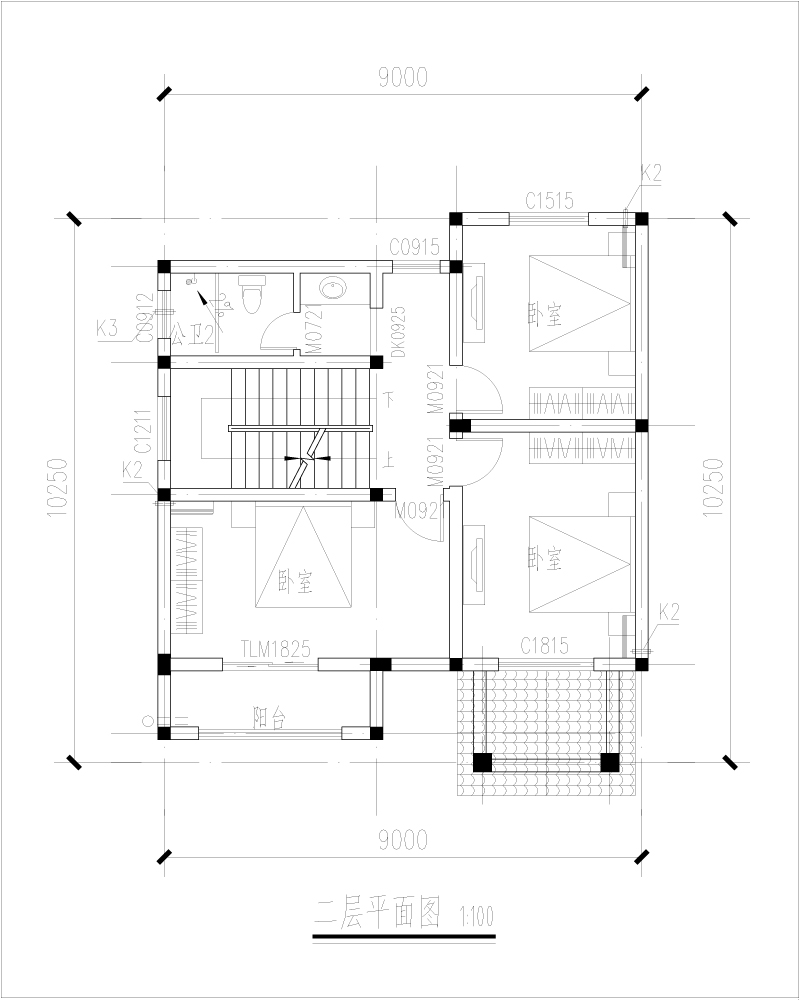 长10米宽9米建房图纸图片