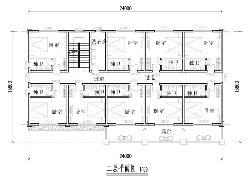 房屋二层平面图