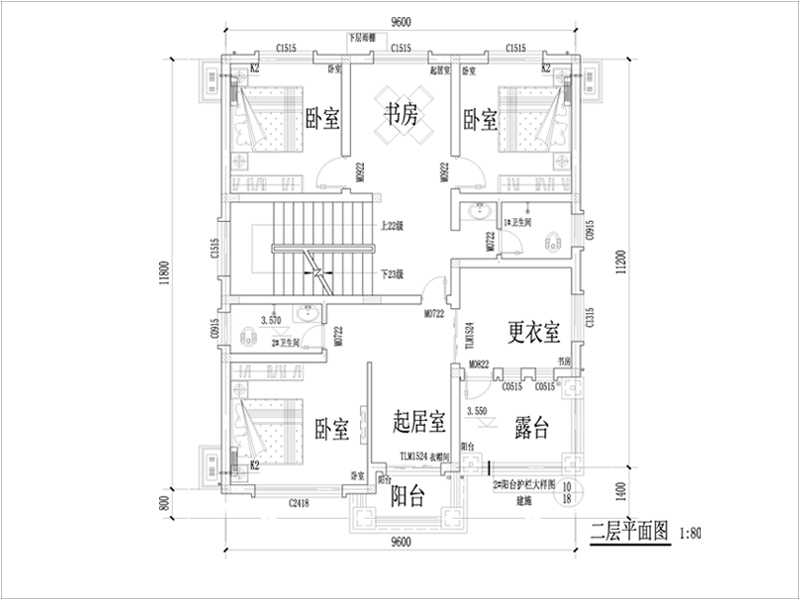 10×12农村建房户型设计图
