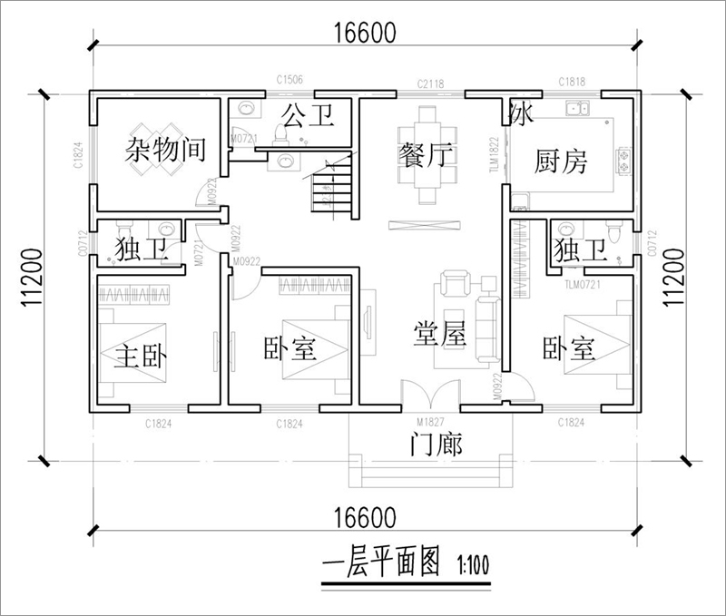 自建房屋设计户型图