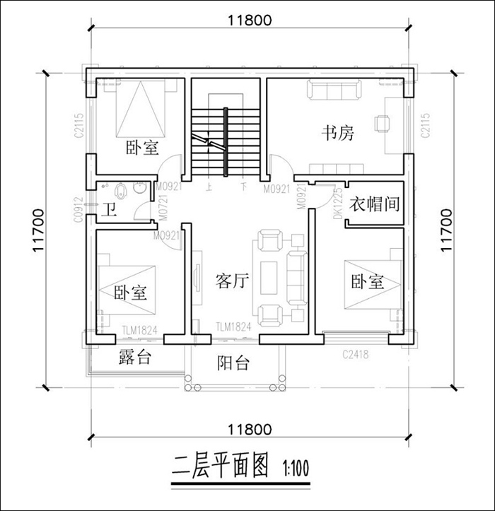 农村三层自建房设计平面图