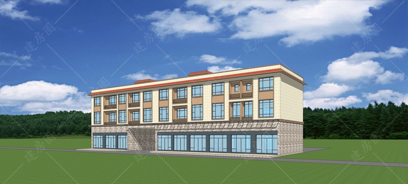 带门市自建房效果图