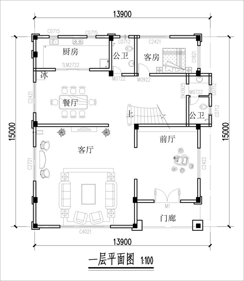 自建门面房三层户型图图片