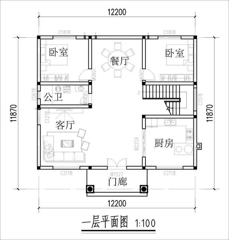 二楼房子设计图平面图图片