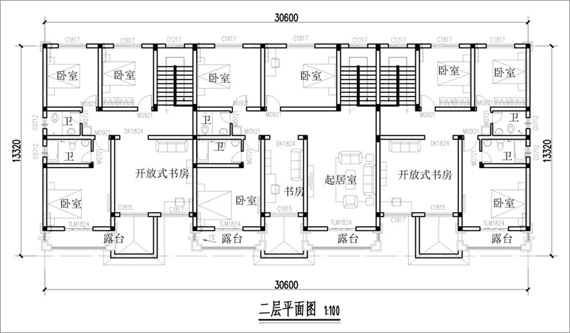 农村三层联排别墅户型设计图