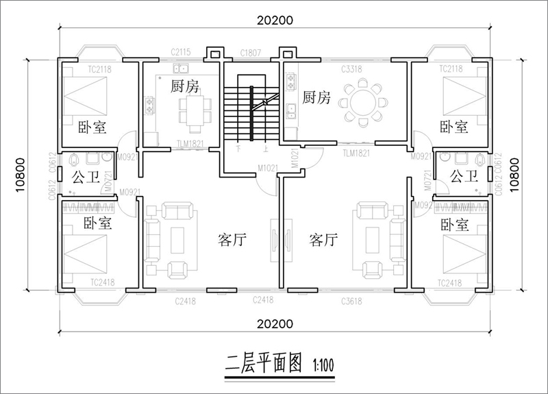 二层平面图