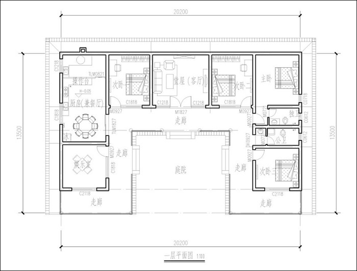 农村三合院自建房设计图