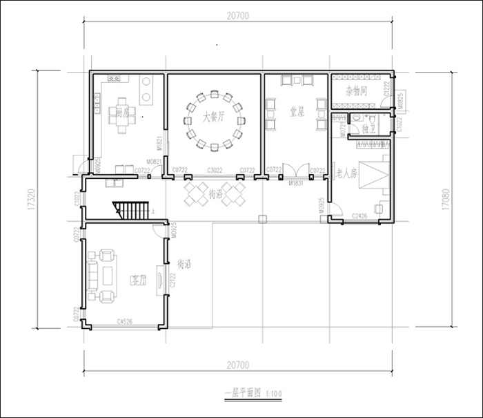 自建房7米x12米设计图图片