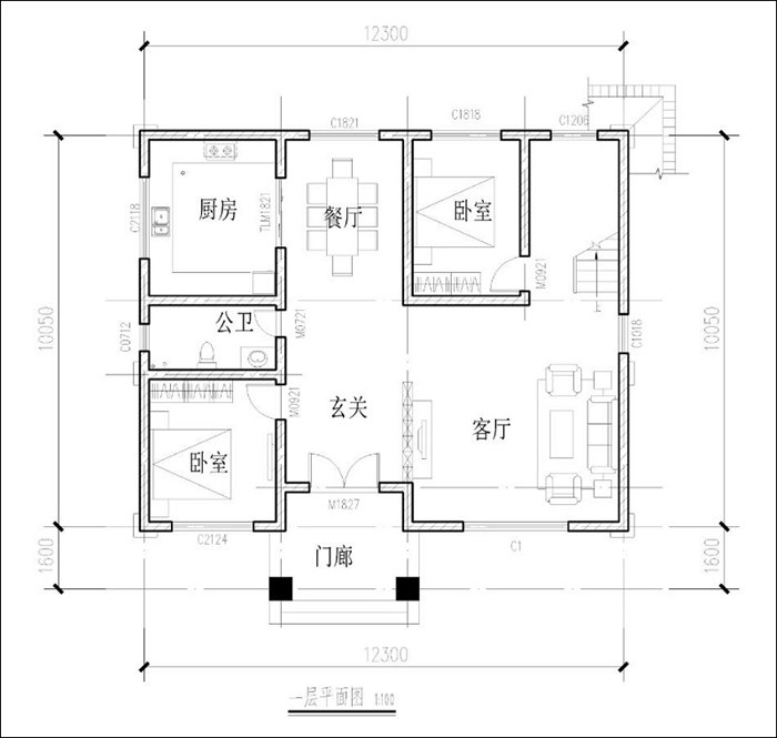 农村欧式大别墅平面图