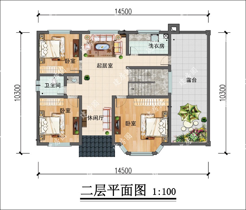 农村二层别墅平面图