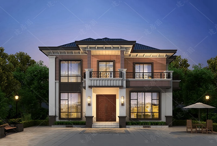 12x12米农村建房效果图