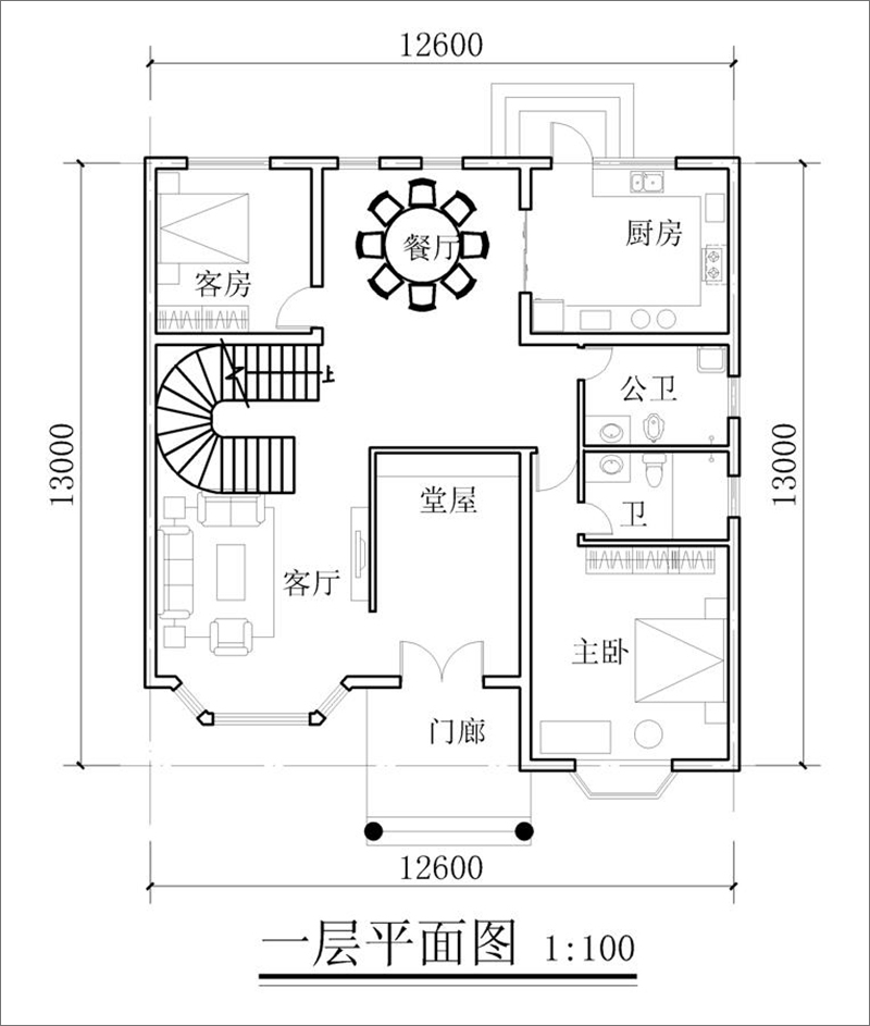 农村三层楼房设计户型图