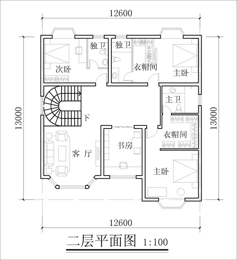 楼房平面图怎么画图片