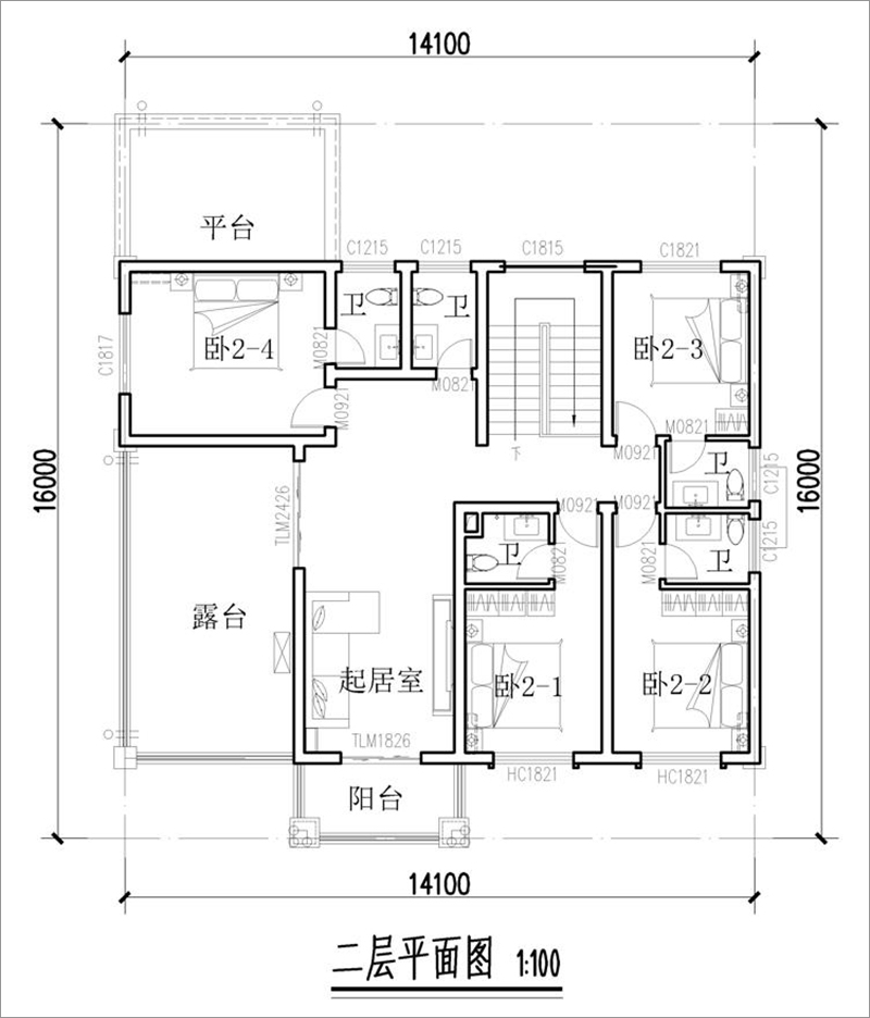 二层平面图