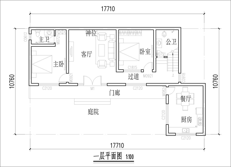 一层平面图