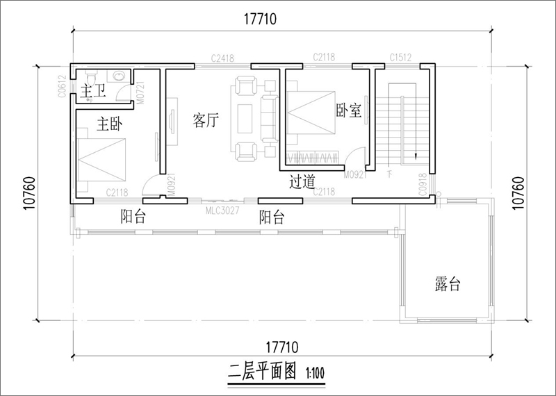 二层平面图