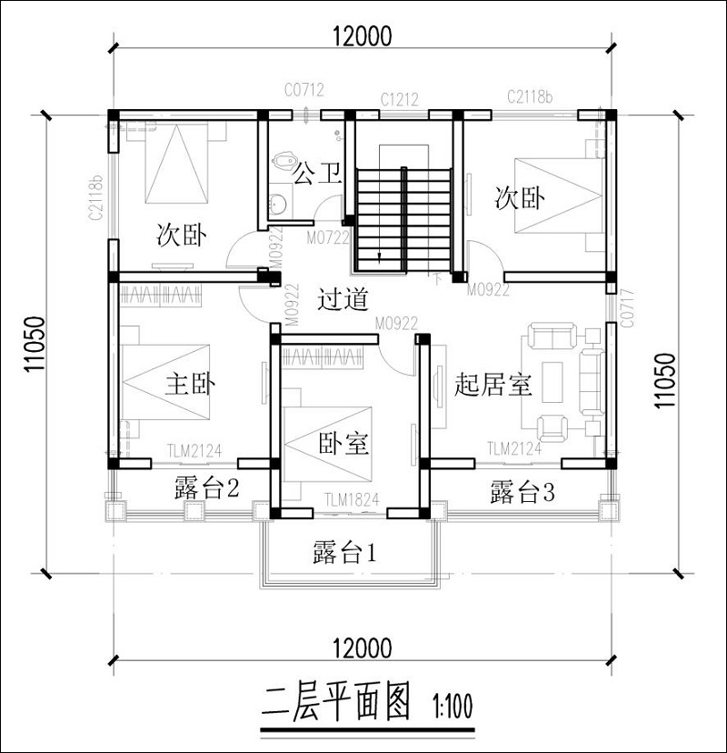 二层平面图