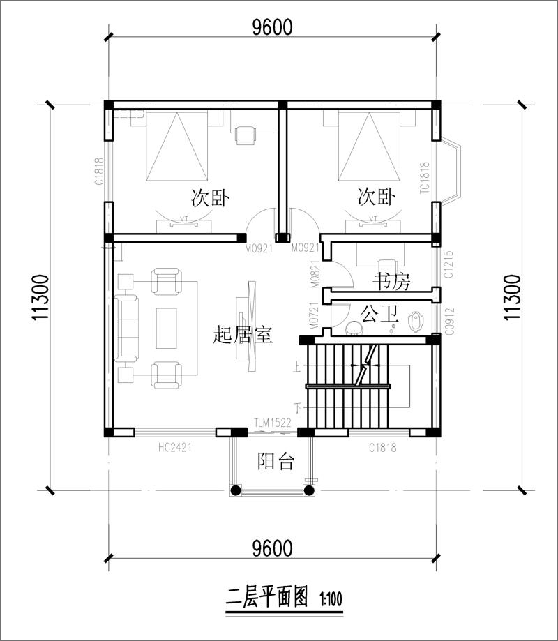 三层房屋设计平面图