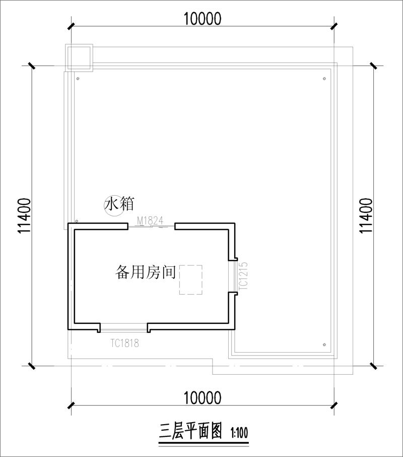 农村三层现代别墅户型图