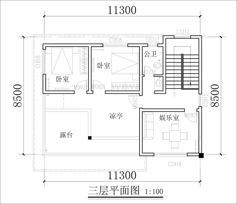 三层现代风格别墅