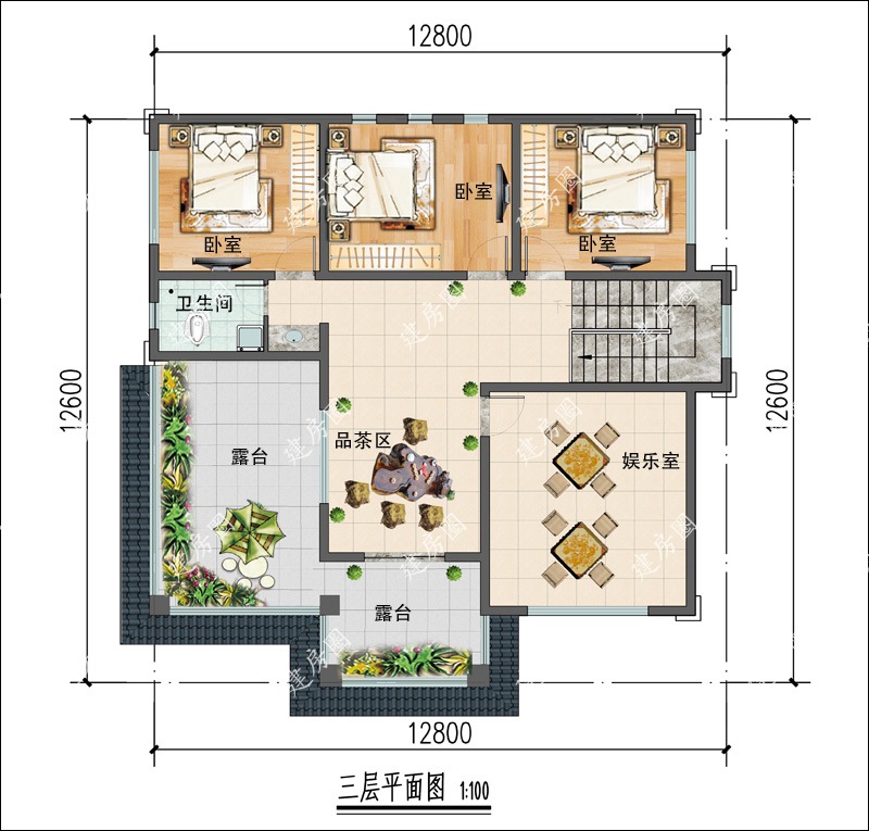 二层平面布局图