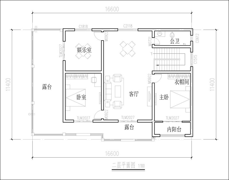 房屋二层设计图