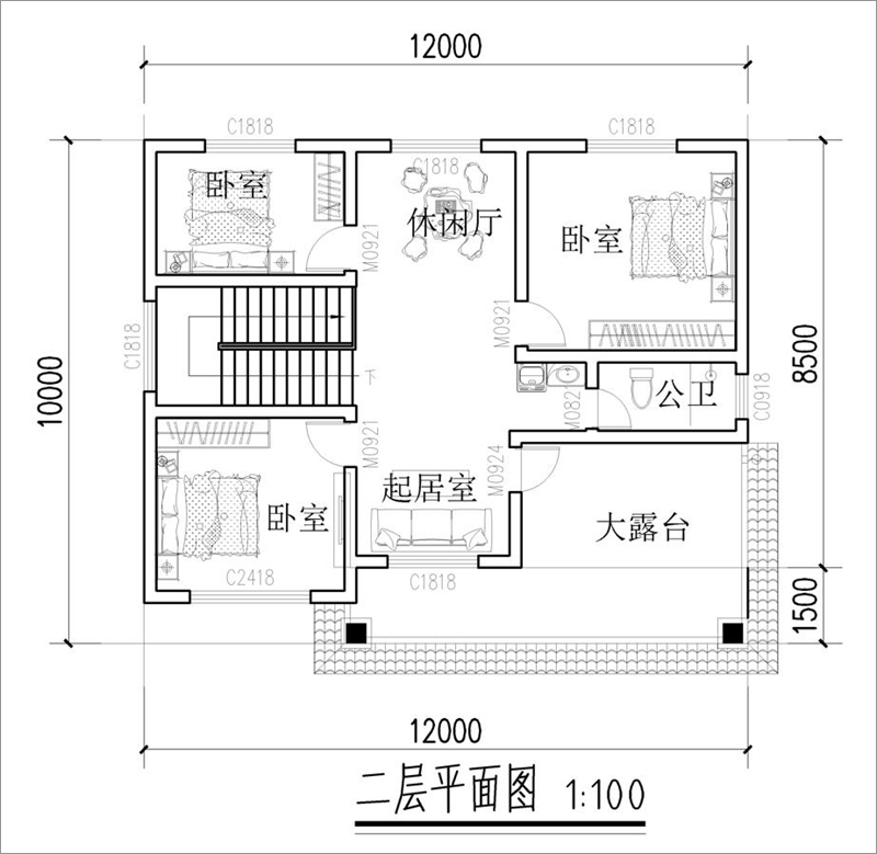 二层平面图