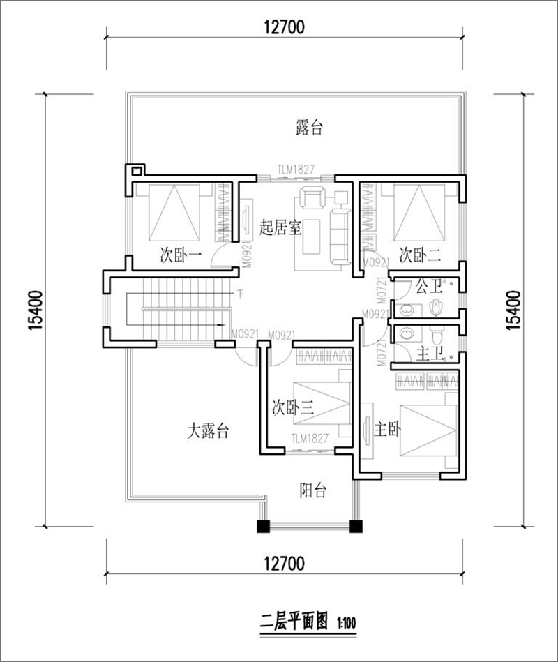 二层平面图