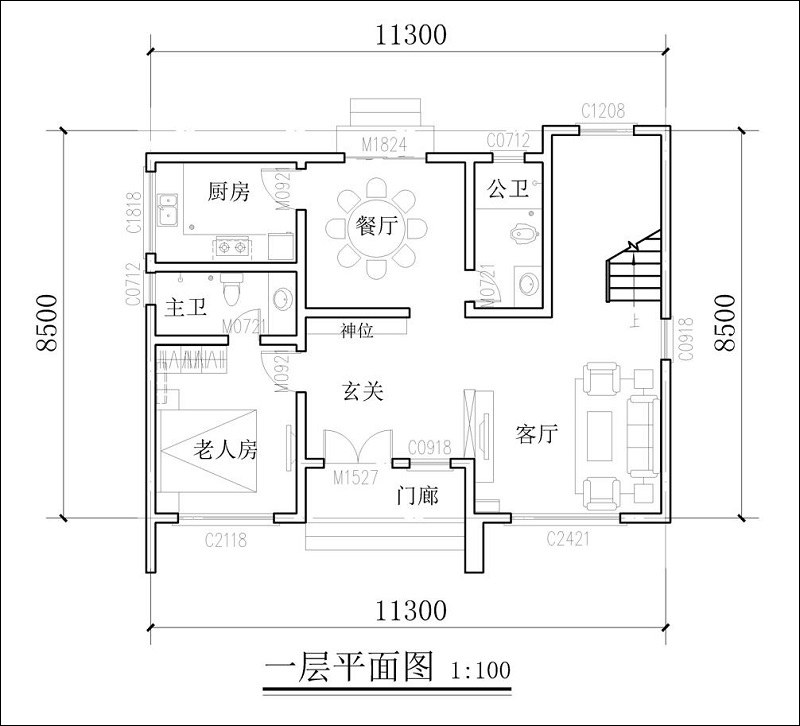一层平面图