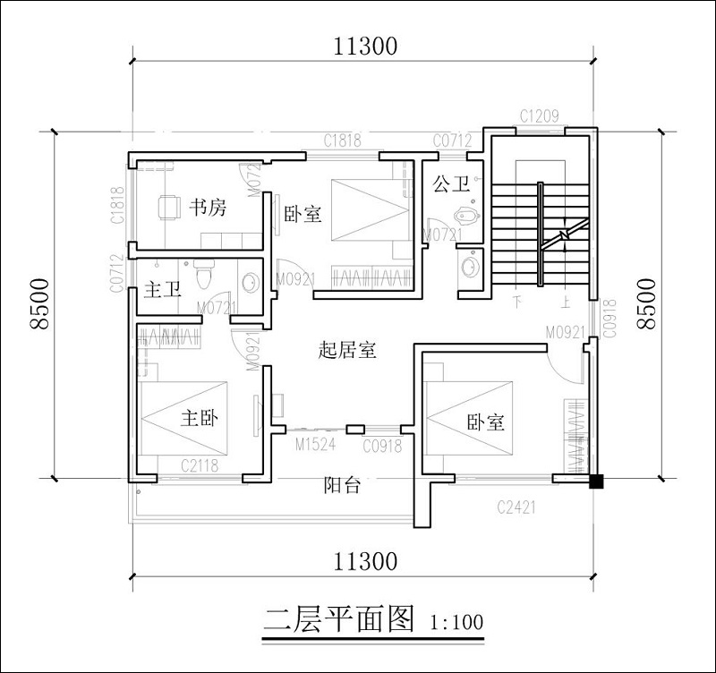 二层平面图