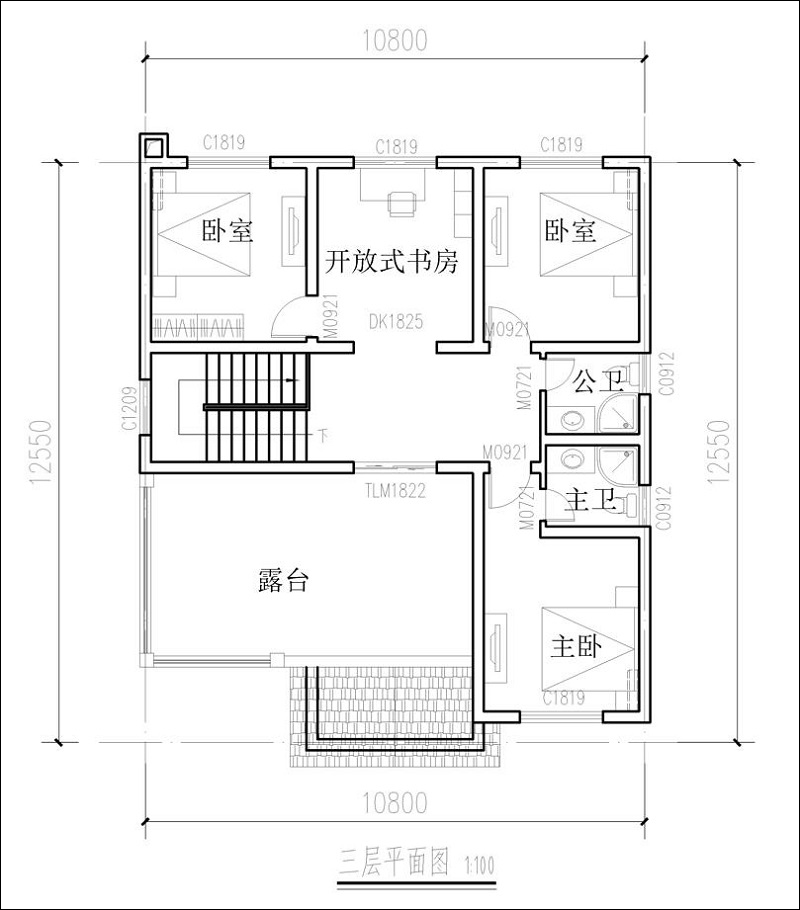 三层平面图