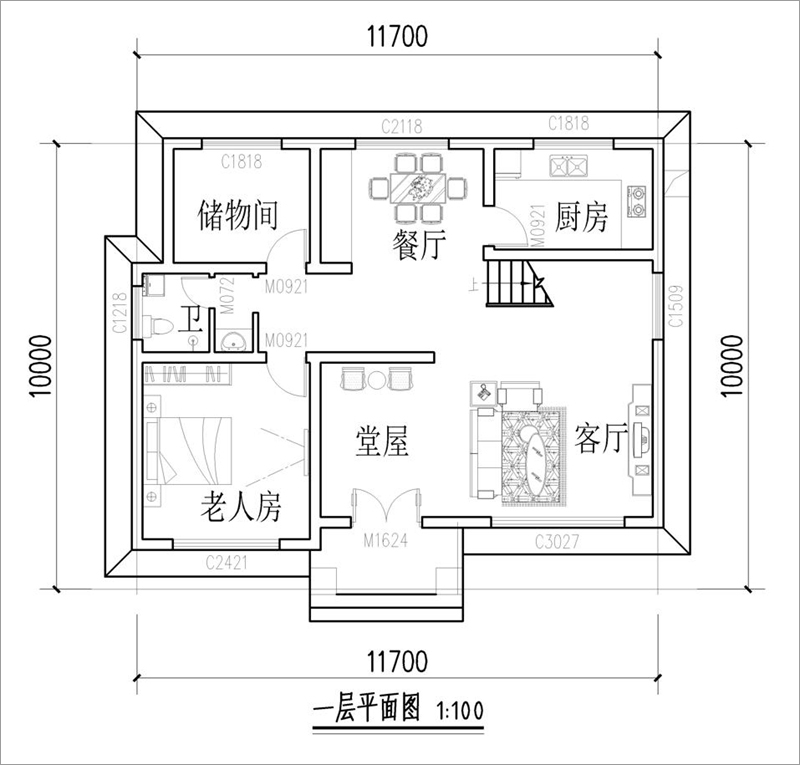 房屋一层平面图