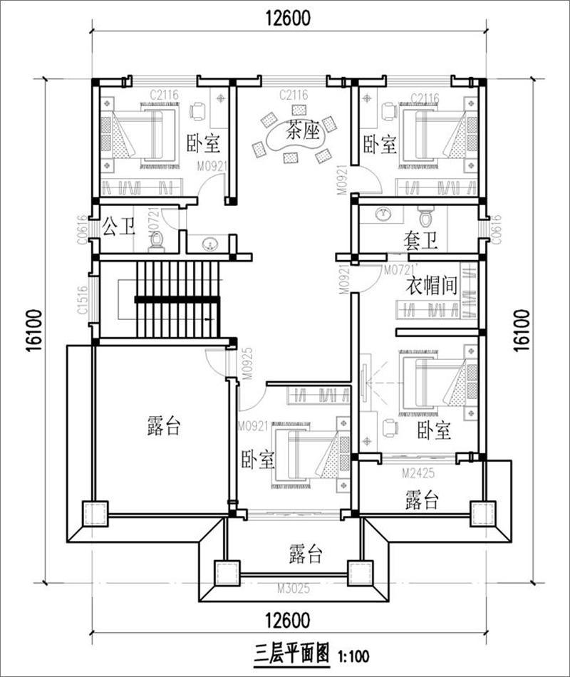 自建门面房三层户型图图片