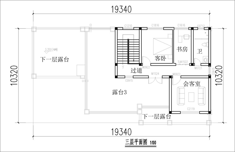 农村现代风格别墅设计布局图