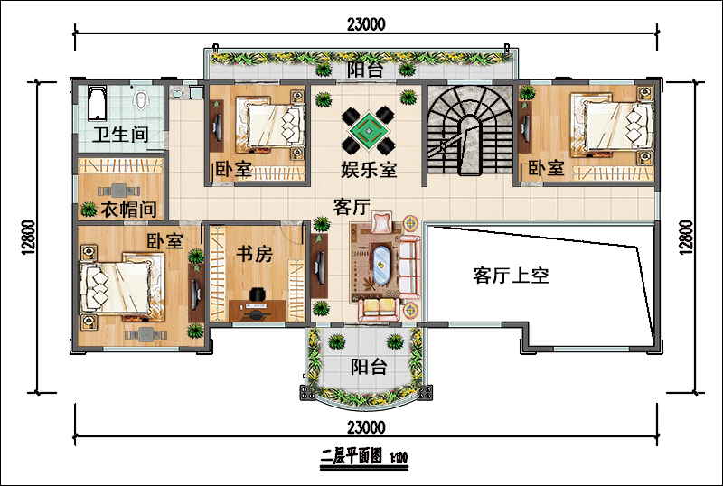 农村法式别墅平面图