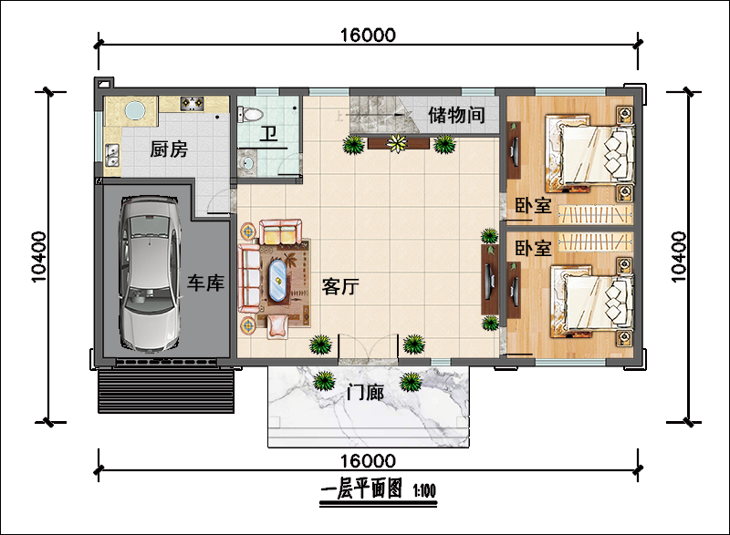新中式别墅设计户型图