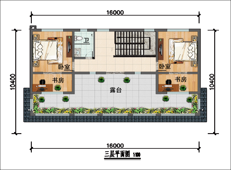 新中式别墅设计户型图