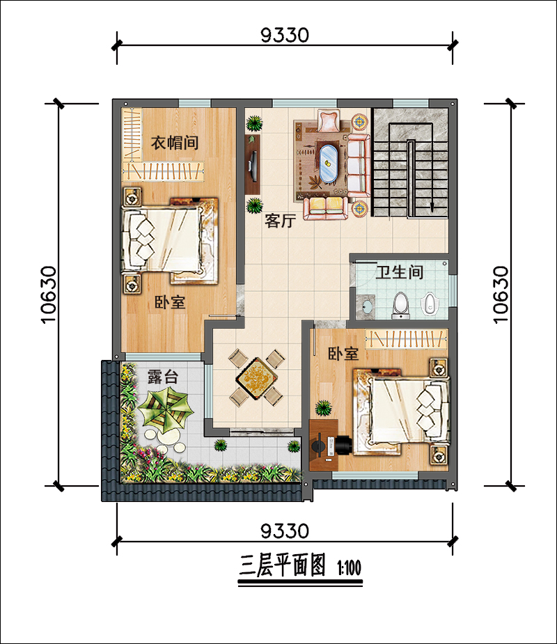 现代农村别墅设计图