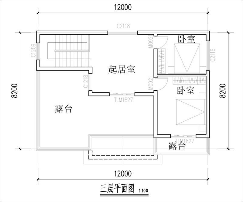 农村小别墅平面图