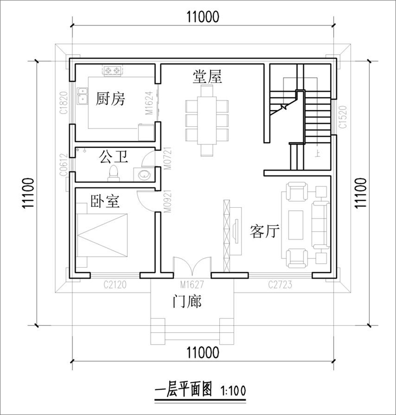 三层欧式别墅设计户型图