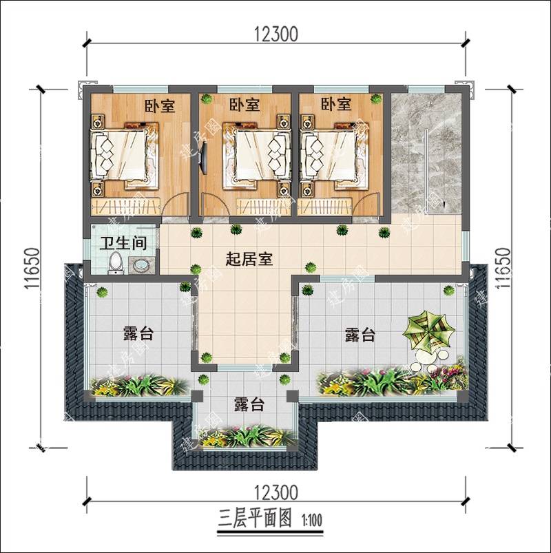 农村自建房三层自建房