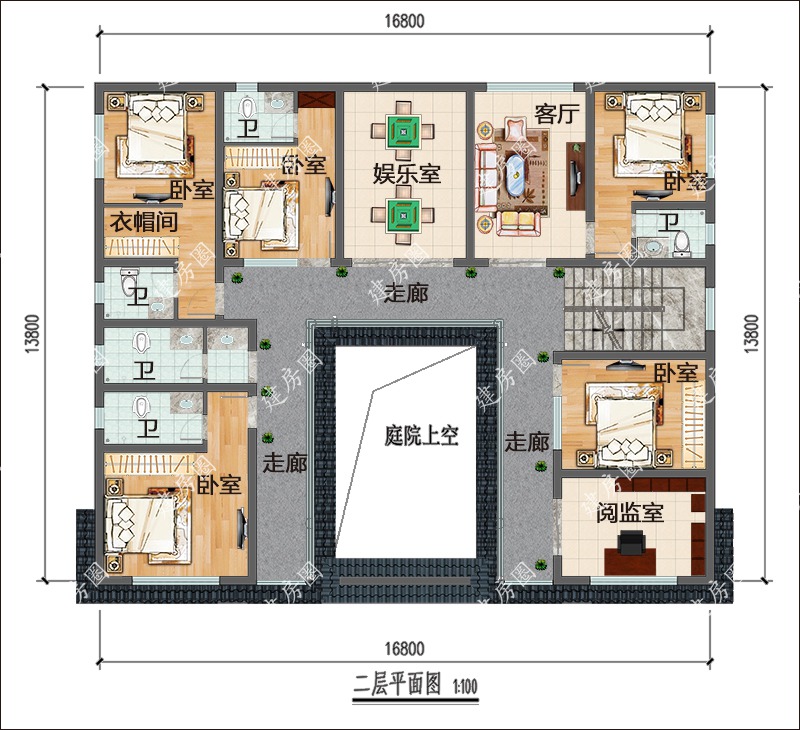 四合院房间布局图片